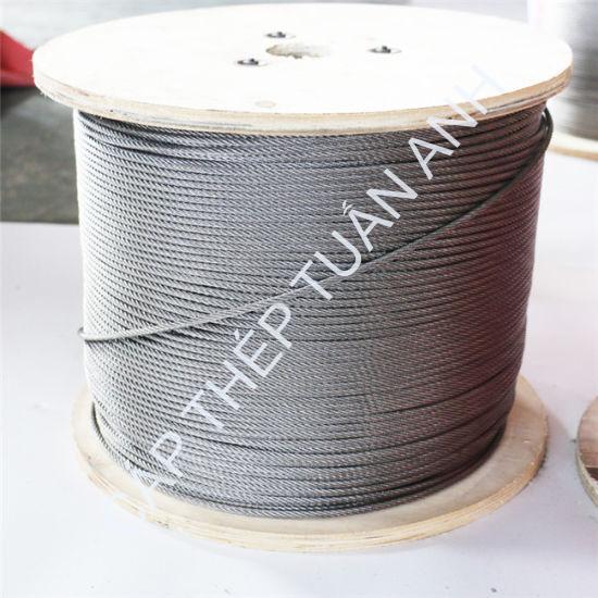 Dây cáp inox 8mm 304 7X7 Stainless Steel Wire Rope Fishing Rope Extra Fine Wire Mold Rope